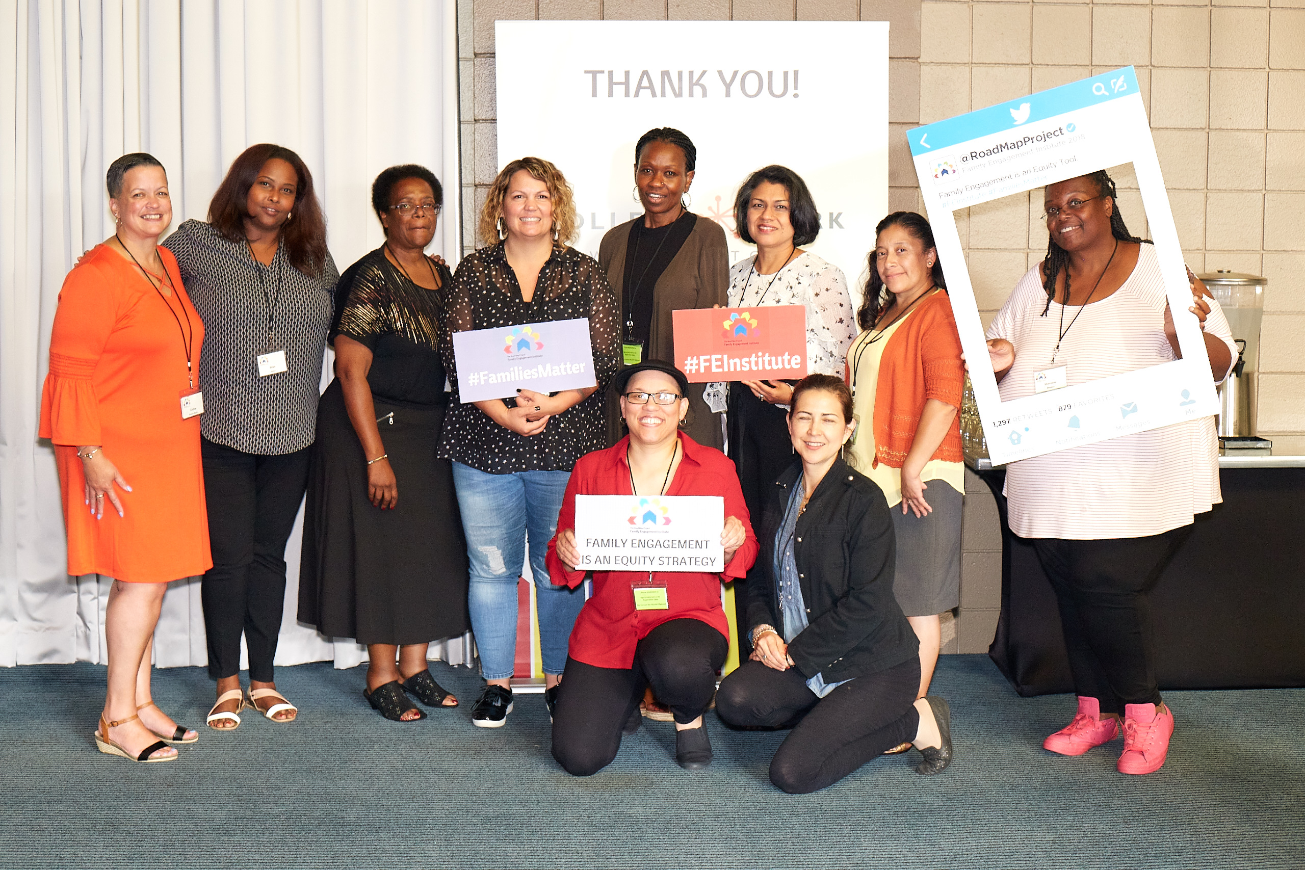 The Parent Leadership Team at the 2018 Family Engagement Institute.