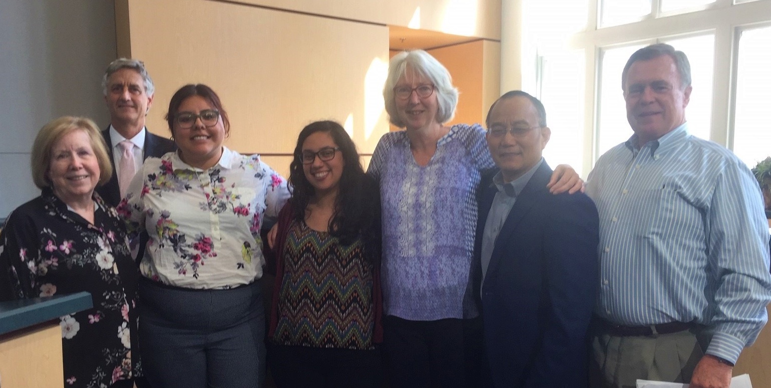 Councilmember, Jeanne Kohl- Welles, Renton Technical College's Kevin McCarthy, CCER's Larissa Reza, Alejandra Pérez, and Mary Jean Ryan, and Seattle College's Shouan Pan and Steven Leahy.